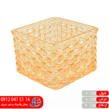 پیاله مربع سافیرو لب طلا ۴عددی حامی