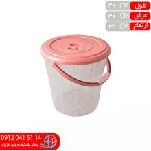 سطل مدرج ۷ليتر شفاف اشکان