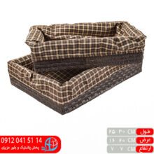 سبد مستطیل چرم ۲قلو فوراس