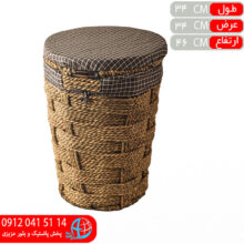 نشيمن گرد کوچک حصيري انيک