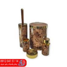 ست ۵پارچه شاین ماربل طرح سنگ قهوه ای بتیس