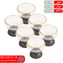 بستني خوري نيکل پايه دودي رز عسلي