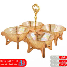 اردوخوری دسته دار عسلی ۴خانه حامی