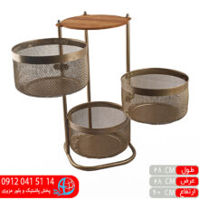 جاپیازی روچوب گرد ۳طبقه سیلورمات ربیع