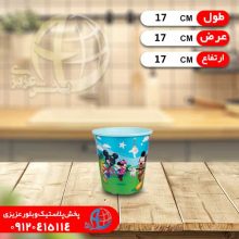 سطل کاغذ گلدار کوچک شاهکار