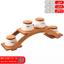 ست صبحانه خوري ريتا ۶نفره سفيد آيسرام