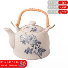 قوري دسته حصيري۸۰۰ گل مرغ ماکائو۲۰۴