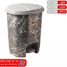 سطل پدالي نسترن طرح سنگ۴ گوزل