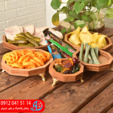 سرو پايه دار ۵تيکه گل رز