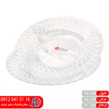 بشقاب گود کریستال یاقوت ۲عددی بانیس