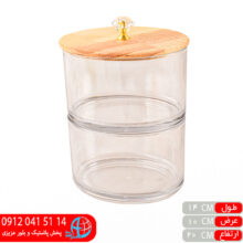 شکلات خوری درب بامبو بیضی ۲طبقه مهرایران