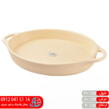 تابه گريل بيضي سفيد مات شايگان