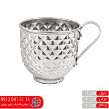 لیوان دسته دار آلومینیوم صفا