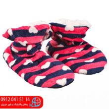 دمپایی پولیشی جورابی قلبی