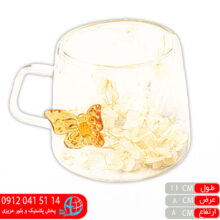 لیوان گلدار ۲جداره ۲۳۶