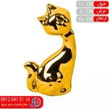 گربه بزرگ پاپيون طلايي رز