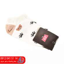 جوراب مچی زنانه خرسی کرمی