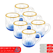 نیم لیوان سولو آبی رز عسلی