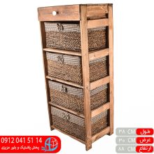 دراور چوب ۴کشو انیک