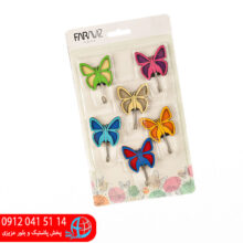 قلاب چسبونک پروانه ۶عددي