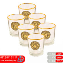 نیم لیوان آریزونا لب طلا رز عسلی