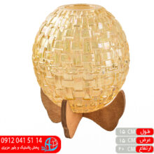 جادستمال پایه چوب عسلی گرد حصیری حامی