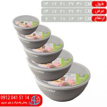 کاسه فريزري طرح ترک ۱۰پارچه لاولي