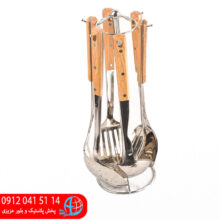 ست کفگير ملاقه ۶پارچه سيلور۴-۱۶۳۱۴