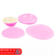 ست غذاخوری ۴ تیکه الماس صورتی شایگان