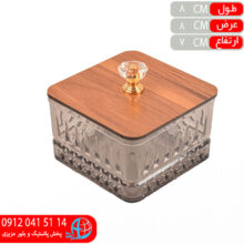 قندان درب چوب مربع آدا