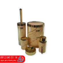 ست ۵پارچه شاین ماربل طرح سنگ طلا بتیس