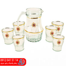 پارچ و لیوان نوار طلایی کیا