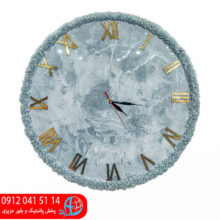 ساعت مرمر نقره ای ۵۰ رزین