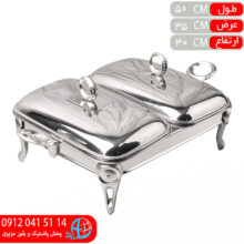 سوفله حلقه نگين ۲قلو رزلند