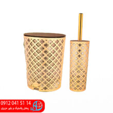 سطل و فرچه طرح گل لیمون