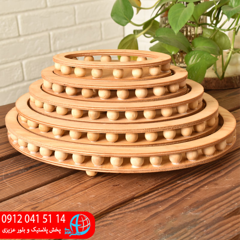 سرو مهره دار ۵تیکه بیضی رز//۱عددی