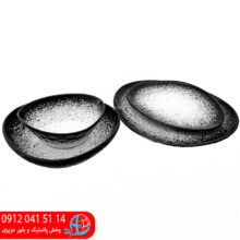 ست ۴ تیکه الماس ملورین مشکی شایگان