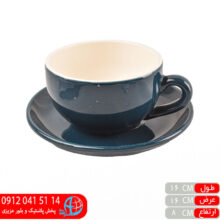 فنجان با زیره۵ چایخوری رنگ جور شایگان