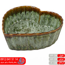 تابه قلبی سبز سرام