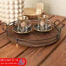 سيني گرد کف چوب مشکي رز