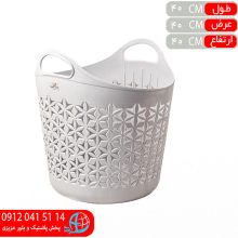 زنبيل گرد پرنيان بزرگ مدرن
