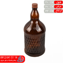 بطري باران قهوه اي ۶ليتر آباد