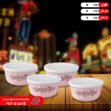 کاسه گرد ۴تايي رز