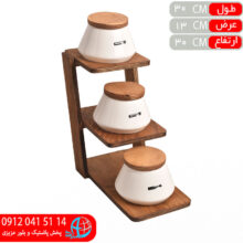 ست صبحانه خوري ريتا سفيد و زيتوني آيسرام