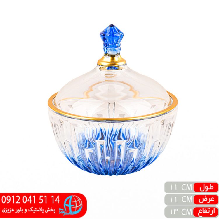 قندان پيانو آبي رز عسلي