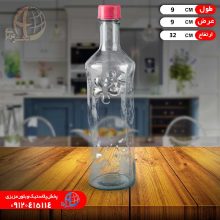 بطري آب گرد درب رنگي طاها