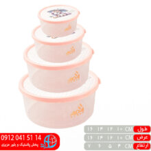 فریزری گلدار گرد ۴تیکه آدا