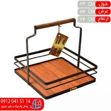 استند کف فندقي دسته چوبي ۱ط بنيسا