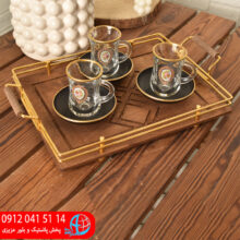 سيني فلزي کف چوب متوسط طلايي رز