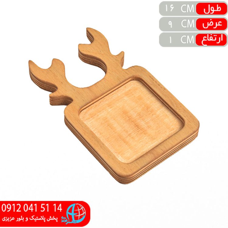 زيرليواني مربع و گرد گوزني چوبي بيگ